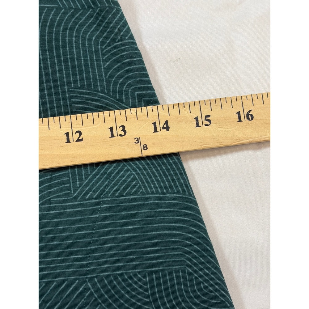 Prana Green Geometric Halter Midi Dress with Built-in Bra Womens Medium - Picture 14 of 15